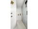 Modern shower with multiple shower heads, sleek fixtures, and stylish tile design at 8555 S County Road 375 E, Mooresville, IN 46158