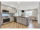 Bright and modern kitchen with stainless steel appliances and plenty of cabinet space at 896 Fairfield Dr, Greenfield, IN 46140