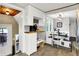 Dining area with wooden benches and bright decor at 10854 E 700 N, Wilkinson, IN 46186