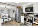 Kitchen with stainless steel appliances and dining area at 10854 E 700 N, Wilkinson, IN 46186