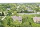 Aerial shot of the property showing a neighborhood and access to the lake at 11020 Florida Rd, Fortville, IN 46040