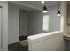 Bright dining area with hardwood floors and pendant lighting fixtures at 1352 W 22Nd St, Indianapolis, IN 46202