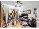 Multipurpose bedroom with a comfy chair, a desk and curtains at 17233 Gunther Blvd # 102B, Westfield, IN 46074