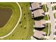 Aerial view of homesites with backyard views of walking path and pond at 19581 Sumrall Pl, Westfield, IN 46074