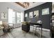 Bright home office featuring a modern desk, comfortable chair, and stylish decor, creating an inspiring workspace at 19987 Old Dock Rd, Westfield, IN 46074