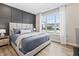 Comfortable bedroom featuring a large window, wood floors, and modern decor, offering a peaceful retreat at 2223 Ryder Pl, Westfield, IN 46074