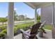 Cozy front porch with comfortable seating offering picturesque views of the neighborhood at 2223 Ryder Pl, Westfield, IN 46074