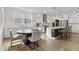 Beautiful kitchen with an island, stainless appliances, pendant lighting, and a dining area at 2223 Ryder Pl, Westfield, IN 46074