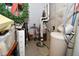 Basement area featuring water filtration system, plumbing and holiday decorations at 2780 W Grizzly Trl, Martinsville, IN 46151