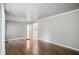 Spacious living area featuring hardwood floors and neutral paint tones at 2905 N Warman Ave, Indianapolis, IN 46222