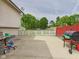 Fenced backyard featuring a patio and barbeque grill at 3223 Keystone Lakes Way, Indianapolis, IN 46237