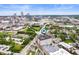 Stunning aerial view of a city condo with a beautiful skyline backdrop at 435 Virginia Ave # 101, Indianapolis, IN 46203