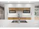 Well-appointed kitchen with modern fixtures, quartz countertops, and a large sink at 435 Virginia Ave # 101, Indianapolis, IN 46203
