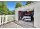 Well-organized garage with a car, bikes, and plenty of storage space at 5333 Ralston Ave, Indianapolis, IN 46220