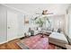 Bright living room with a large sectional sofa, hardwood floors, and stylish decor at 5333 Ralston Ave, Indianapolis, IN 46220