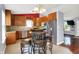 Bright kitchen with stainless steel appliances and adjacent eat in area at 5369 Red River Ct, Indianapolis, IN 46221