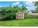 Backyard with a storage shed at 5369 Red River Ct, Indianapolis, IN 46221