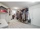 Extensive walk-in closet featuring custom shelving and storage options at 5419 Cayman Dr, Carmel, IN 46033