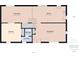 Detailed floor plan showcasing the layout of the home including bedroom, bathroom, living room, and kitchen at 5542 N Olivia Dr, Alexandria, IN 46001