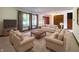 Bright living room with plush carpeting, stylish furniture, and abundant natural light at 5730 Teresa Dr, Alexandria, IN 46001