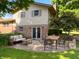 Back patio with outdoor dining and seating furniture at 5730 Teresa Dr, Alexandria, IN 46001