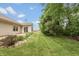 Mature backyard with patio at 6369 Clary Ln, Greenwood, IN 46143