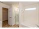 Bathroom featuring shower, tub, and a walk-in closet at 6369 Clary Ln, Greenwood, IN 46143