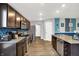 Modern kitchen with stainless steel appliances, granite countertops, and a stylish backsplash at 6645 Honeysuckle Way, Pendleton, IN 46064
