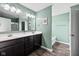 Bathroom with double vanity, tub and shower at 6923 Bryant Pl, Plainfield, IN 46168