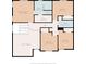 Second floor plan with primary bedroom, three other bedrooms, three baths, WIC, and hall dimensions provided at 7141 Ember Ct, Indianapolis, IN 46236