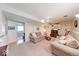 Large basement with seating, built-in shelving and entertainment center provides an open and inviting space at 8120 Trevellian Way, Indianapolis, IN 46217