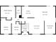Detailed floor plan showcasing layout and dimensions of main level at 8120 Trevellian Way, Indianapolis, IN 46217
