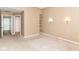 Neutral bedroom with carpet flooring and built-in shelves at 8713 Champions Dr, Indianapolis, IN 46256