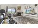 Comfortable living room with a fireplace, media center, and plush seating, perfect for relaxation at 998 Cherry Tree Ln, Greenwood, IN 46143