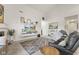 Spacious living room featuring a media center, modern decor, and comfortable seating arrangement at 998 Cherry Tree Ln, Greenwood, IN 46143