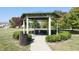 Park gazebo with picnic tables offering a shady spot for outdoor gatherings at 1129 Central Park S Blvd, Greenwood, IN 46143