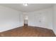 Bedroom with wood floors, and large closet at 11531 Short Iron Ln, Indianapolis, IN 46235