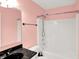 Clean bathroom with a white bathtub/shower combo, complemented by a stylish vanity at 1234 Breaside Cir, Greenwood, IN 46143