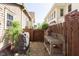 The backyard features a gravel area with a workbench and an outdoor grill space at 1352 Clinton St, Noblesville, IN 46060