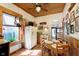 Charming kitchen with wood-paneled ceiling and walls, complemented by modern appliances and a cozy breakfast nook at 1352 Clinton St, Noblesville, IN 46060