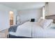 Bedroom with a comfortable bed, soft carpet, and soothing, neutral colors at 1529 Fairmount Dr, Greenfield, IN 46140