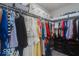 Walk-in closet with ample storage space for clothes and accessories at 1529 Fairmount Dr, Greenfield, IN 46140