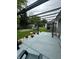 The patio includes a metal pergola and room for relaxing and entertaining at 1831 Beckenbauer Ln, Indianapolis, IN 46214