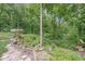 Lush backyard featuring a serene garden area and vibrant greenery at 18514 Oriental Oak Ct, Noblesville, IN 46062