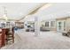 Open basement layout with wet bar, exercise area, and lounge space offering versatile living at 18514 Oriental Oak Ct, Noblesville, IN 46062
