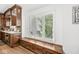Kitchen eat in area with hardwood floors, cabinets and window at 18514 Oriental Oak Ct, Noblesville, IN 46062