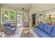 Relaxing sunroom showcases wicker furniture, wooded views, and access to the screened porch at 18514 Oriental Oak Ct, Noblesville, IN 46062