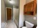 Bathroom with shower/tub, storage, and tile flooring at 1998 Crescent St, Franklin, IN 46131