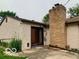 Home exterior showcasing a large brick chimney and access doors at 1998 Crescent St, Franklin, IN 46131