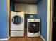 Bright laundry room featuring washer and dryer at 2133 10Th St, Columbus, IN 47201